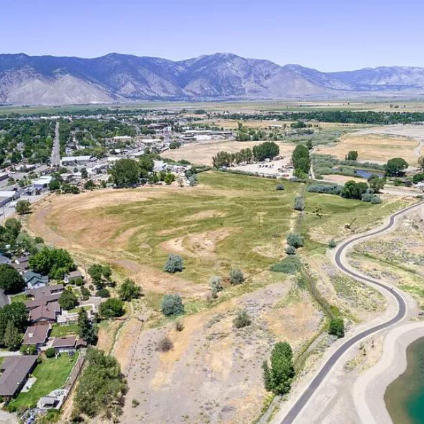 Drone shot of propose property for Blackacre Ranch.