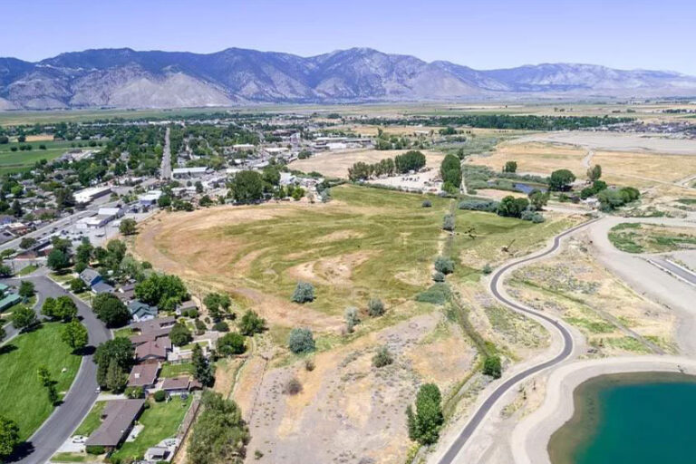 Drone shot of propose property for Blackacre Ranch.